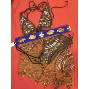 Victoria’s Secret Bikini with Belt & Wrap - Size S
